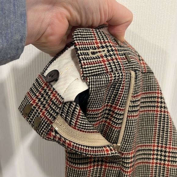 J. Crew Houndstooth City Fit Trousers 100% Wool Vintage Womens Size 2 - Picture 10 of 10